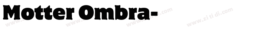 Motter Ombra字体转换